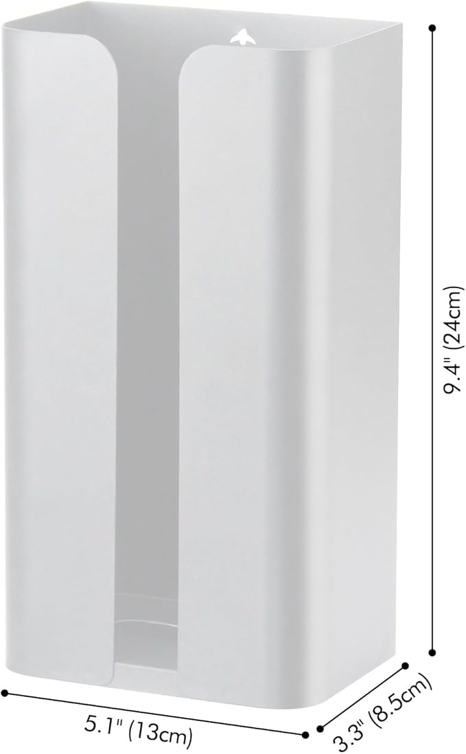 Magnetic Laundry Dryer Sheet Dispenser, Tissue Holder, Garbage Bag Dispenser for Fridge, Kitchen, Laundry (White)