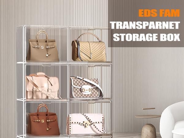 10 Pack Clear Thicken Sturdy Shoe Storage Organizer with Magnetic Door Stackable Boxes for Closet Folding Space-Saving Shoe Rack for Sneaker Boot Plastic Cabinet