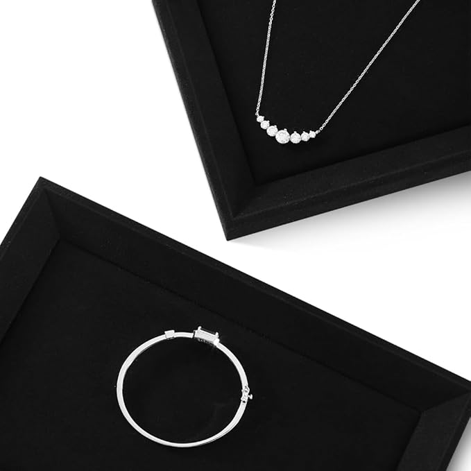 Jewelry Display For Selling Microfiber Tray,Premium Velvet Black Jewelry Tray,Mens Jewelry Tray For Watch,Necklace,Ring