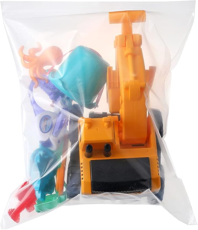 18" x 21" Large Thick 4 Mil Clear Zip Poly Lock Plastic Bags Seal Reclosable Zip Bag Heavy-Duty Clothing T-Shirt Pants Toys Zipper Storage Bags -20 Pack