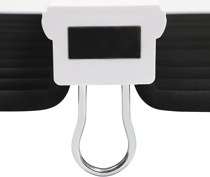 Pull Out Pants Rack, 22 Arms Pants Organizer for Closet Tie Scarf Display Wardrobe Slide Out Trousers Rack Clothes Storage Organizers for Space Saving and Storage 23.2 x 18.1inch (Black)