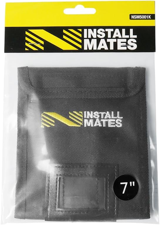 Installmates Cable Tie Pouch, Holds 7" Cable Ties (Black)