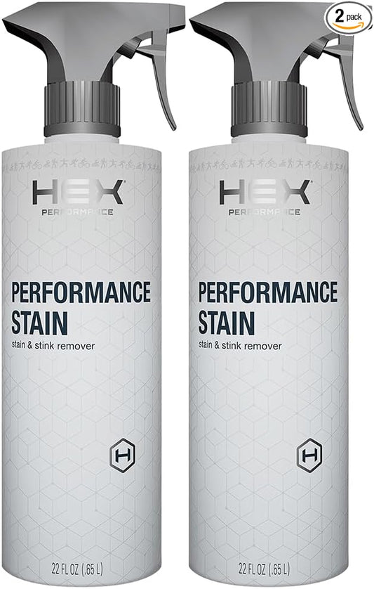 HEX Performance Stain & Stink Remover, Unscented, 44oz (Pack of 2) - Designed for Activewear, Eco-friendly