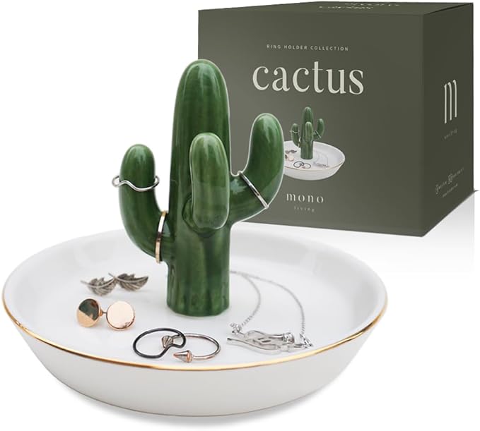 Cactus Decor, Cactus Jewelry Holder, Ring Holder, Jewelry Holder Dish, Thanksgiving, Christmas