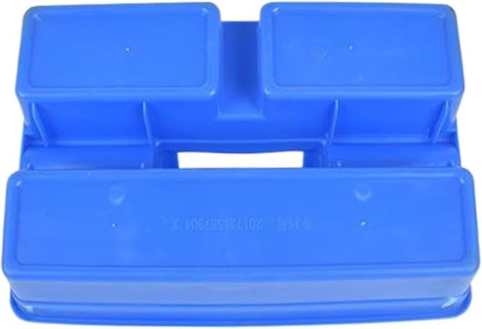 Plastic Storage Tool Tray Tote for Versatile Multiuse Tool Caddy with Attached Portable Handle Organize Carry Tools Farm Veterinary Tool Box Veterinary Medicine box (Plastic Handle Blue Tray)