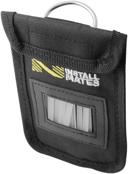 Installmates Cable Tie Pouch, Holds 4" Cable Ties (Black)