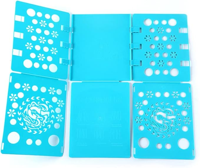 Shirt Folding Board T Shirts Clothes Folder Plastic Laundry Folders Folding Boards Helper Tool for Adults and Children (Nordic Blue)
