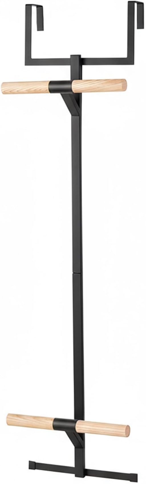 Backpack Hanger for Closet, Metal Storage Rack Backpack Hooks,2 Tiered Over The Door Hanger for Backpack,Heavy Duty Over The Door Hook Storage for Backpack, Coat, Bag, Hat,Black