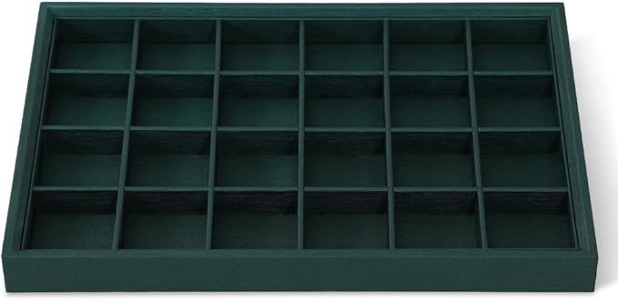 Jewelry Organizer Tray, Leather Tray,Premium Green Bracelet Organizer,Luxury Display Tray For Pendants