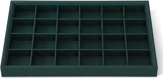 Jewelry Organizer Tray, Leather Tray,Premium Green Bracelet Organizer,Luxury Display Tray For Pendants