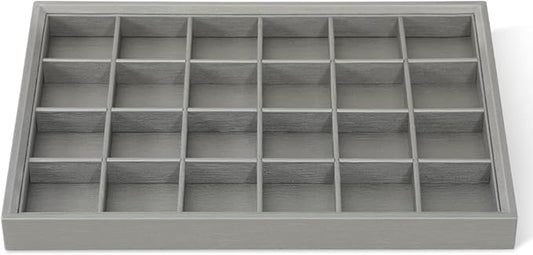 Jewelry Trays, Leather Tray,Luxury Grey Stackable Jewelry Trays For Bracelet,Pendants,Premium Jewelry Trays For Drawers