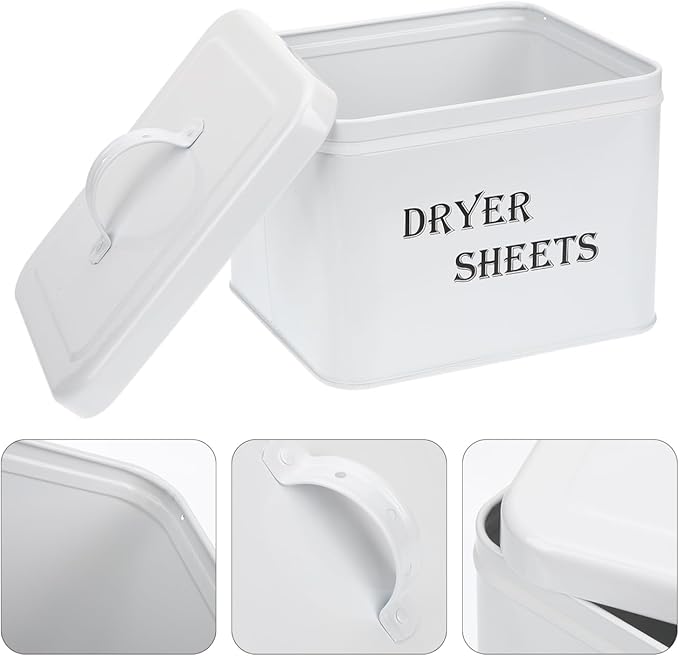 Dryer Sheet Holder Dispenser Container, Laundry Room Organization and Storage,Rustic Farmhouse Dryer Sheet Dispenser for Laundry Room Decor,Fabric Softener Containers