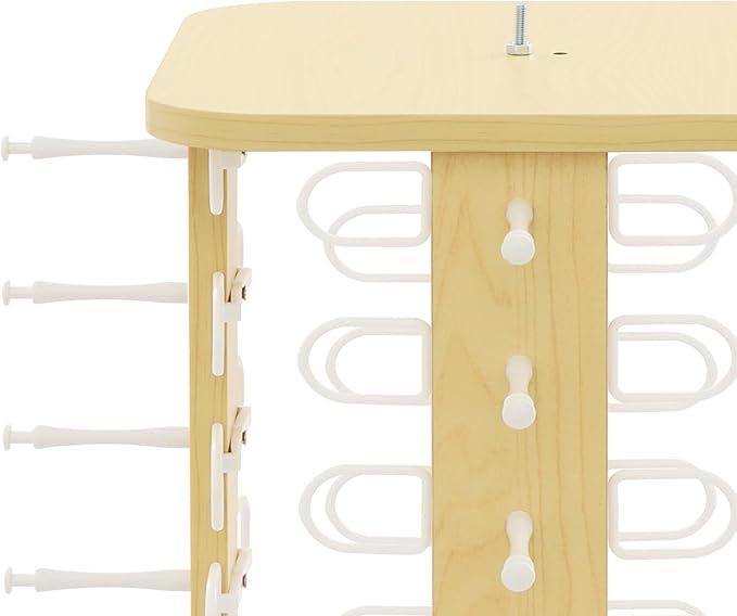 40 Pairs Glasses Rack, 360° Rotating Sunglasses Display Rack, 4-Sided Eyeglasses Storage Organizer, Eyewear Holder, Commercial Sunglasses Display Stand, Log Color