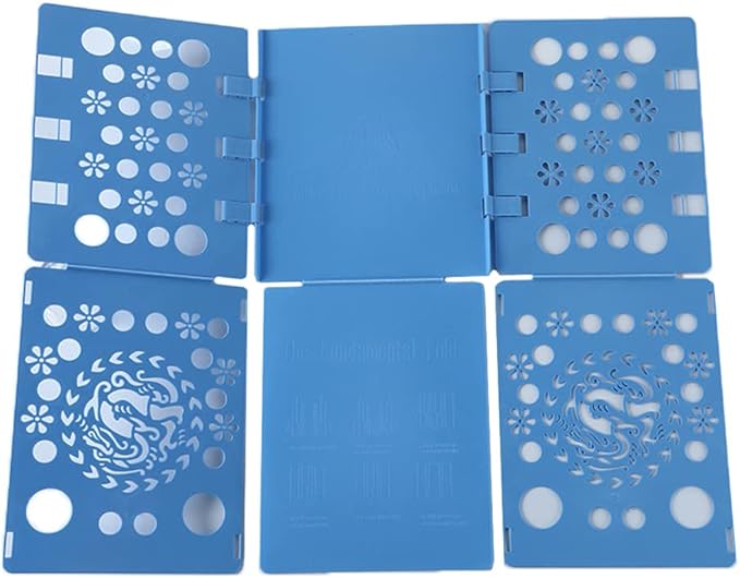 SEIWEI Portable Plastic Folding Board T-Shirt Clothes Folder, Blue