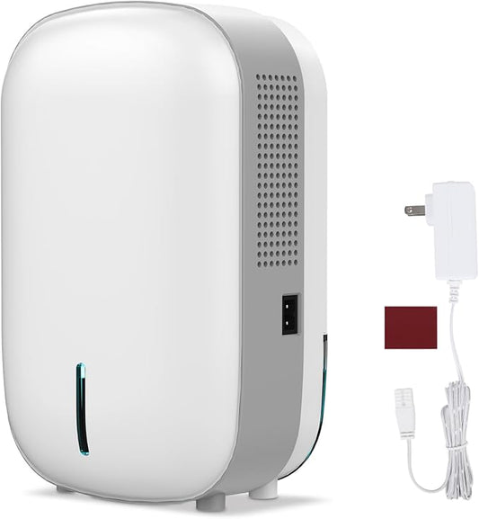 Mini Dehumidifier for Small Bathroom. Quiet. Auto Shut-OFF. Power Off Memory. Electric Dehumidifier for Small Space. Good for Bathroom Basement Bedroom Closet Safe Pantry RV Camper Yacht