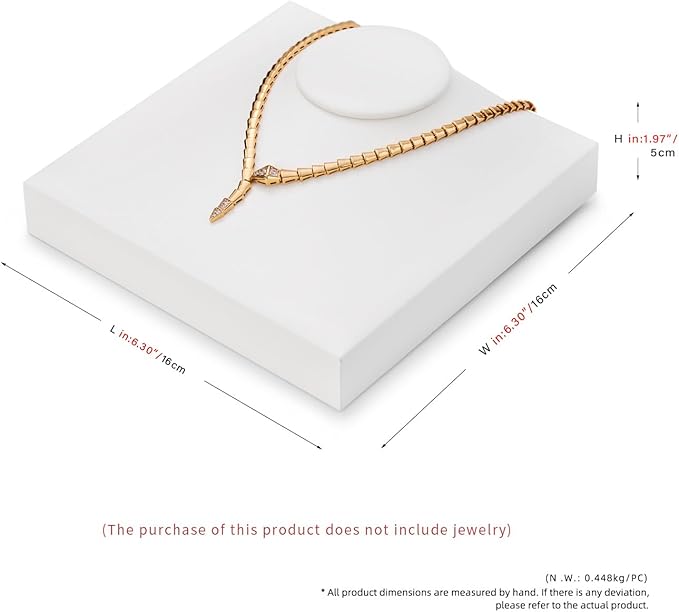 White Small Jewelry Bust Portrait Necklace Pendant Display Stand Leather Trade Show Jewelry Mannequin USP-TT16613-new