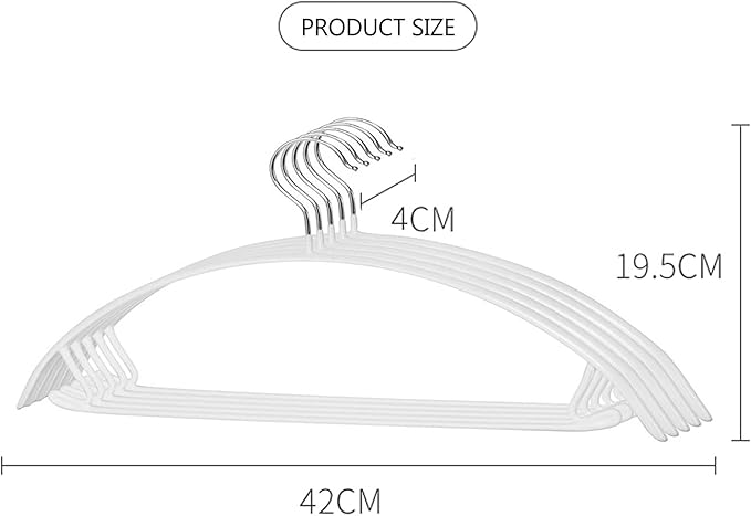 Contour Metal No Bumps Hanger - Suit, Coat & Sweater Hanger (Pack of 110, White)