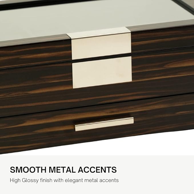 Luxury Watch, Sunglasses and Jeweler Display Case and Organizer (Emerald Love)