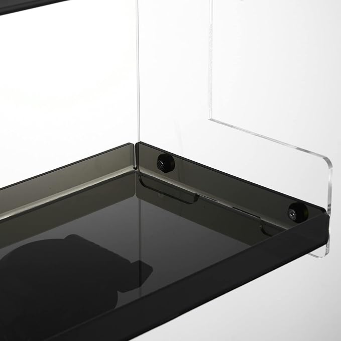 Bathroom Organizer Countertop, 2-Tier Acrylic Bathroom Counter Organizer Makeup Organizer for Vanity Spice Rack Organizer, Brown