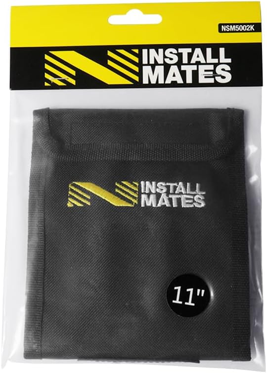 Installmates Cable Tie Pouch, Holds 11" Cable Ties (Black)