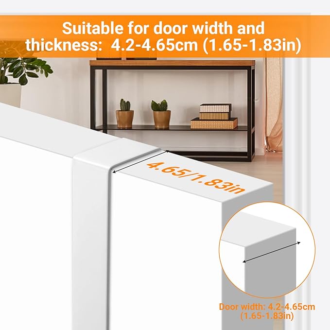 Over Door Hooks,with 14 Door Hooks-Suitable for Bedroom Living Room Bathroom,can Hang Clothes, Towels,Keys,Hats and Bags