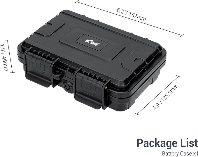 24 Slots CR2 CR123 CR123A Lithium Battery Organizer Case, IP67 Waterproof Hard Case for CR17345/CR16340/CR18350/CR15270(CR2) Explosionproof Batteries Storage Holder for Household Outdoor Camping