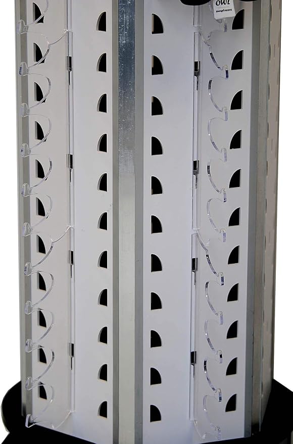Owl Rotating Display for 120 Sunglasses Rack Holder Floor Stand Mirror 6021