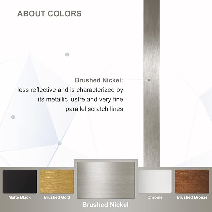 ANDY STAR Brushed Nickel Oval Bathroom Mirror, 30x40 Oval Nickle Mirror Pill Shaped in Premium Stainless Steel Metal Frame 1”Deep Wall Mounted Horizontal/Vertical