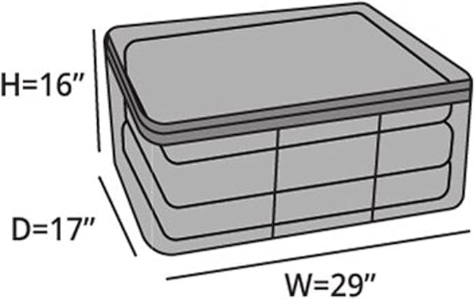 Covermates Keepsakes - Canvas Storage Bag - Premium Canvas - Carrying Handles - Dual Zipper Pulls - Indoor Storage, Natural