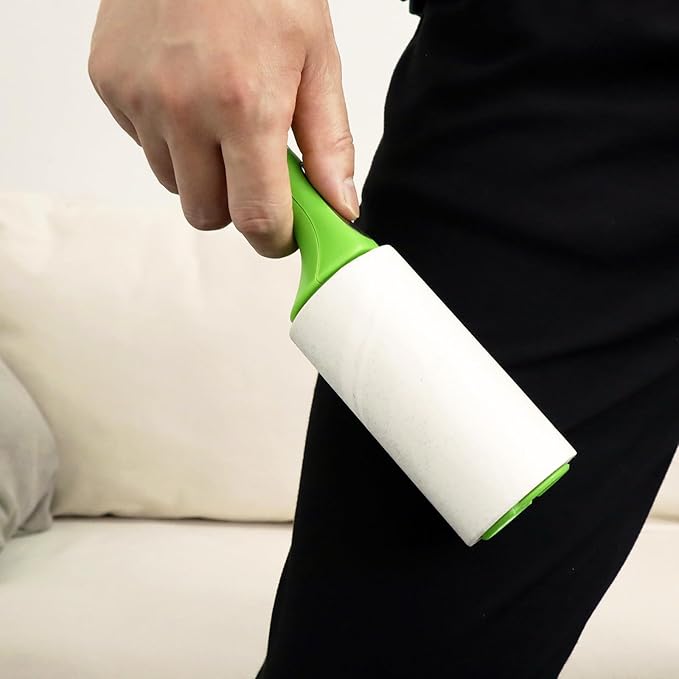 4 inch Lint Roller Refills for Evercare PetLovers Muji IKEA Bastis 4 inch Sticky Rollers for Pet Hair Extra Sticky 60 Sheets per Refill 5 Pack Total 300 Sheets (Inside Diameter 1-1/2 inch)