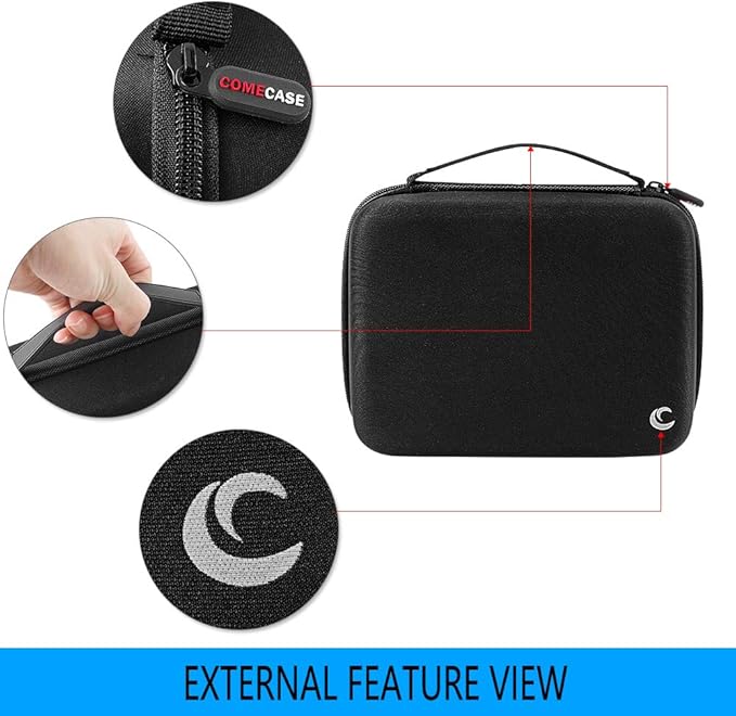 Comecase Battery Organizer Storage Box Case Holder for 48 x AA, 48 x AAA Total 96 Batteries with Battery Tester, Extra 2 Pockets for Other Accessories