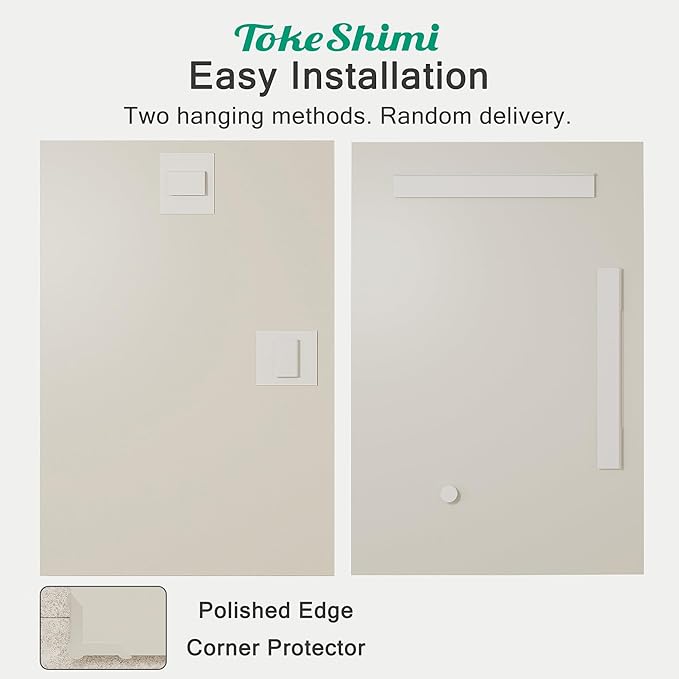 TokeShimi 20x30 Frameless Bathroom Vanity Mirrors for Over Sink, Modern Rectangle Bathroom Mirrors for Wall with Polished Edge Shatterproof Decorative Mirror for Bedroom, Living Room, Entryway