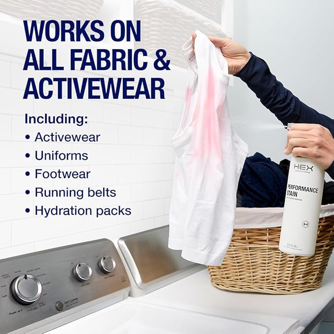 HEX Performance Stain & Stink Remover, Unscented, 22oz - Designed for Activewear, Eco-friendly