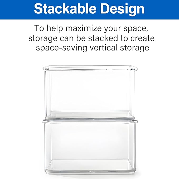 Hudgan 24 Pcs Small Drawer Organizer BinsSet, Stackable Drawer Divider Trays for Makeup Vanity, Bathroom, Office Desk, Straight Sides Tray Perfect for Craft Supplies, Cosmetics