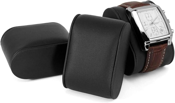 12 Watch Box for Men Watch Display Case Wood Luxury Watch Box with Large Glass Window,Watch Organizer Box with Ultra Smooth PU Leather Interior