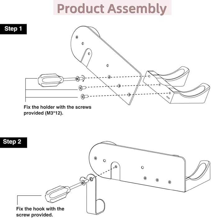 Hair Dryer Holder Wall Mounted, Hair Dryer Organizer Self Adhesive Compatible with Dyson Blow Dryer Holder Aluminum BlowDryer Holder Wall Mounted for Bathroom White