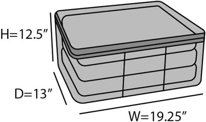 Covermates Keepsakes - Canvas Storage Bag - Premium Canvas - Carrying Handles - Dual Zipper Pulls - Indoor Storage, Natural