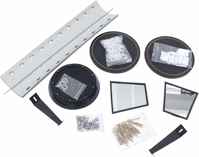 40 Pairs Sunglasses Holder Organizer, Rotating Glasses Display Stand Metal Sunglasses Display Stand with Mirror, Rotating Eyeglasses Holder Stand Countertop Sunglasses Rack