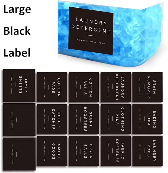 3 Pack Large Laundry Pods Container Laundry Room Organization Containers Storage Dryer Sheet Holder with Lids and Labels for Laundry Pods Laundry Detergent Dry Sheet Organizing