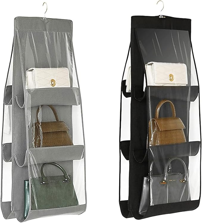 Handbag Storage Hanging Purse Organizer Bedroom Organization Dust-Proof Holder Bag for Wardrobe Closet