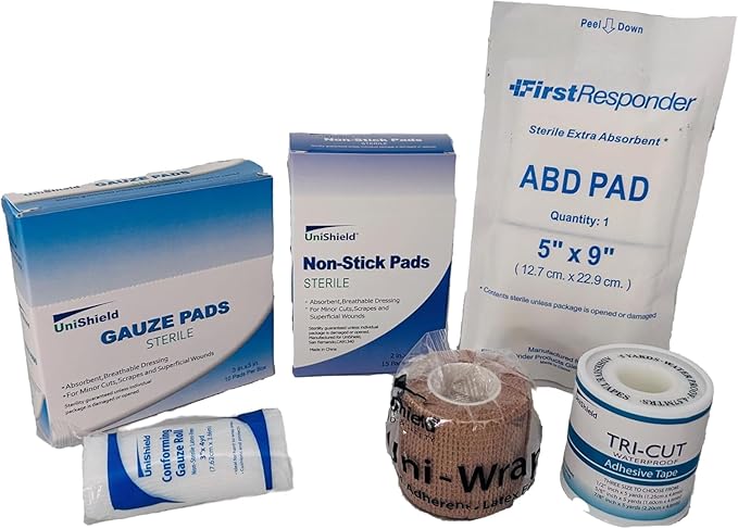 Class-A First Aid Refills Without Cabinet | Essential Supplies for Emergency Preparedness | Ensuring Long-Lasting Reliability | Exceeds OSHA/Ansi Z308.1 2015, Over 600 Pieces