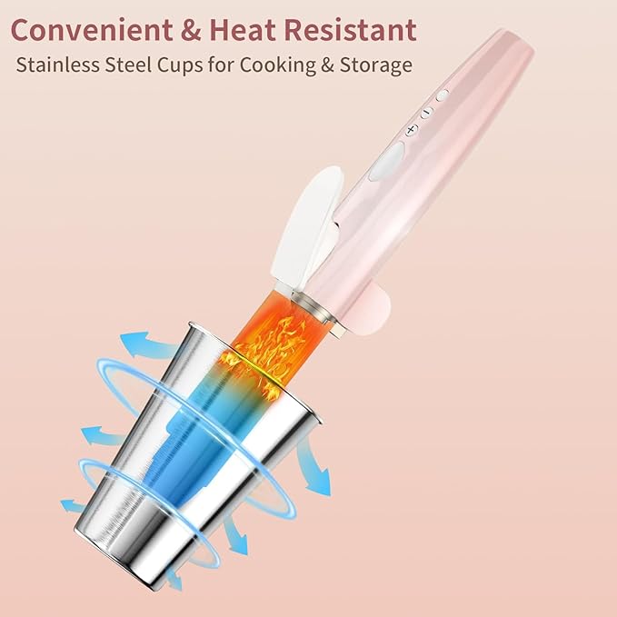 Hair Tool Organizer, Acrylic Hot Tools Organizer with 2 Stainless Steel Cups, Hair Tool Holder Wall Mount & Countertop for Dryer, Curling Iron & Brushes for Bathroom Vanity CHOCHOYAH