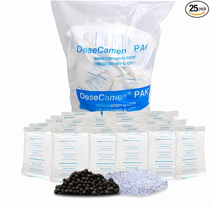 [25 PACK] Odor & Moisture Absorber Bags – Deodorizer for Home, Closets, Refrigerators, Litter Boxes, Bathrooms, Shoes & Cars