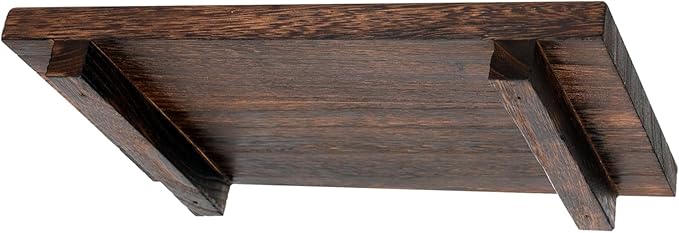 (12 x 7 Inch) Wood Riser Soap Tray, Farmhouse Wood Pedestal Stand for Kitchen Counter Sink, Rustic Wooden Riser Decorative Bathroom Counter Dishes Plant Bottles Candles Display