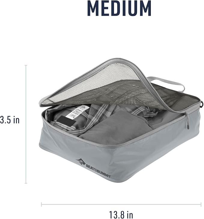 Sea to Summit Travelling Light Garment Mesh Bag Packing Organizer, Medium, HighRise Grey