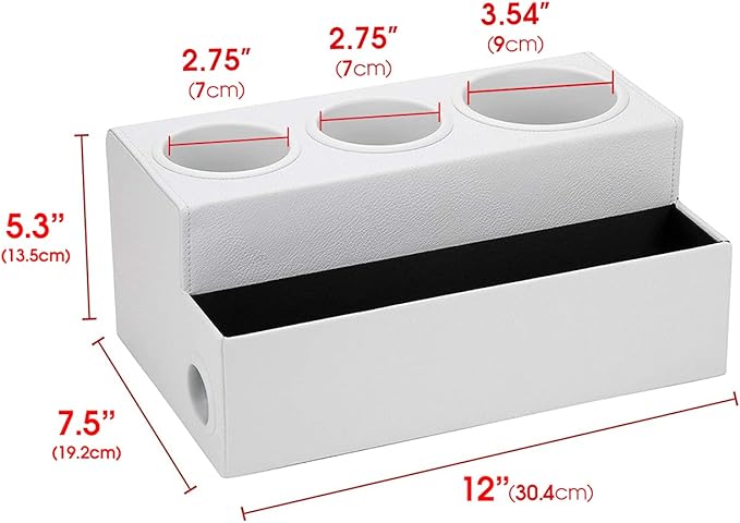 J JACKCUBE DESIGN Hair Tool Organizer Dryer Holder Hair Styling Accessories Organizer Bathroom Storage Countertop with 3 Holes(White) – MK154D