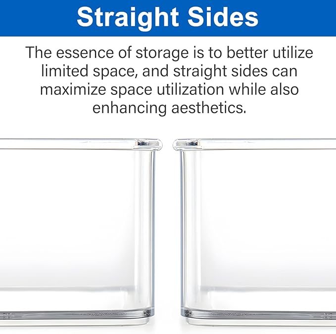 Hudgan 24 Pcs Small Drawer Organizer BinsSet, Stackable Drawer Divider Trays for Makeup Vanity, Bathroom, Office Desk, Straight Sides Tray Perfect for Craft Supplies, Cosmetics