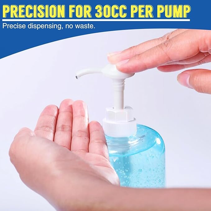 4 Pcs 5 Gallon Pump Dispenser 38-400 1 oz Dispenser Pump for Large Gallon Bucket with 50cm Extended Tube, Cap to Avoid Dripping, Great for Shampoo, Conditioner, Bleach Liquid, Laundry, Detergent, Oil