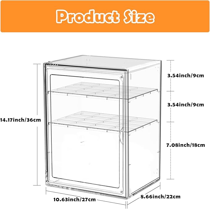 Baby Bottle Organizer,Adjustable Height Bottle Storage Organizer Baby for Bottles, Pacifiers, Pump Parts, Clear Organizer for Countertop, Cabinet,Vanity, Bathroom