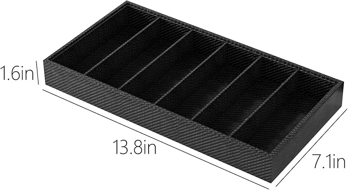 Sunglass Organizer Tray,Eyeglass Storage for Multiple Glasses,Jewelry and Sunglasses Drawer Organizer (Carbon Fiber 2)